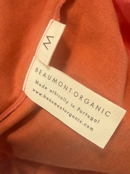 Beaumont Organic Dana-Jo Organic Cotton Dress Coral Multi Stripe - Picture 7 of 8